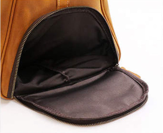 Vintage Crazy Horse Genuine Leather Weekend Carry On Bag