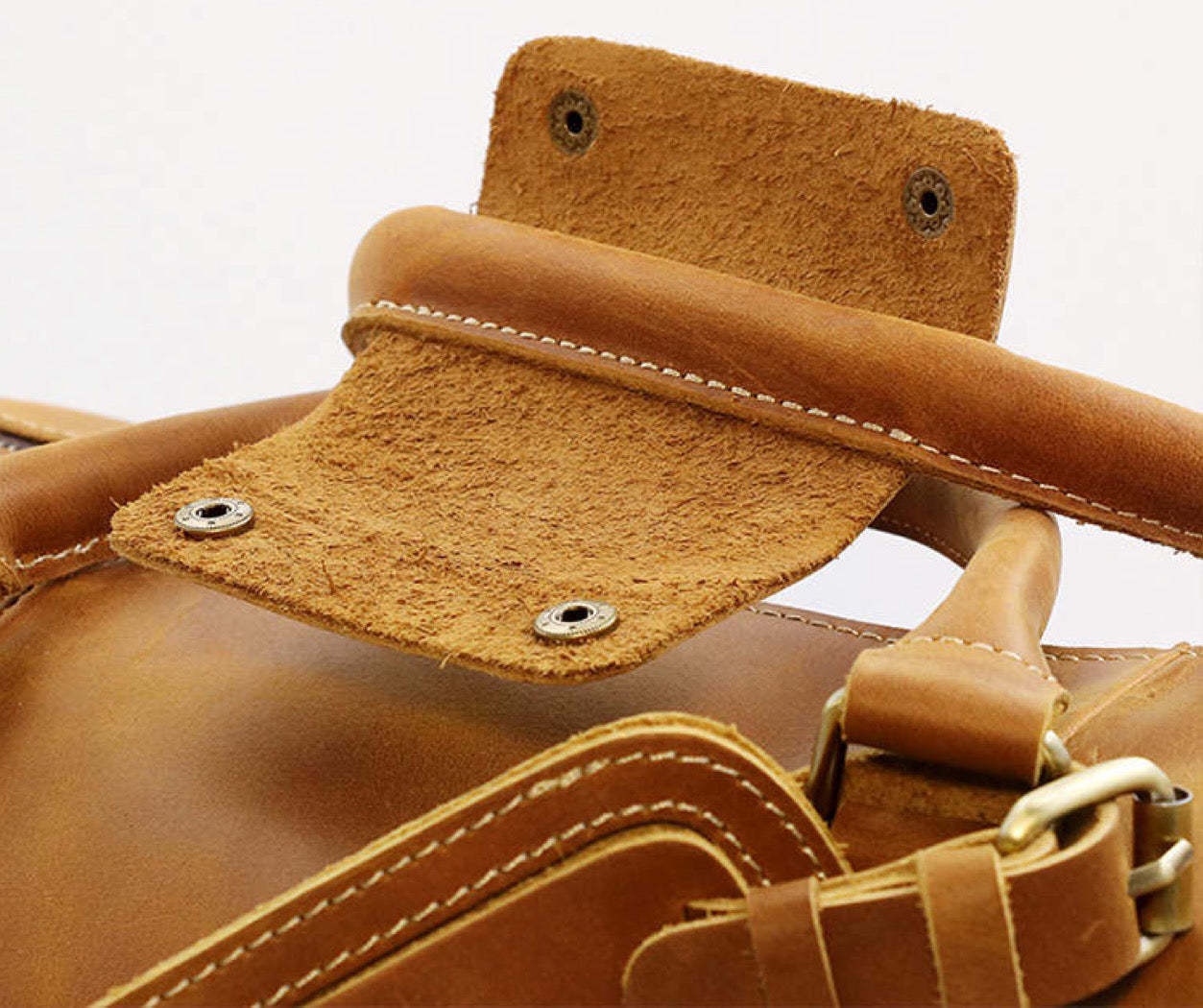 Vintage Crazy Horse Genuine Leather Weekend Carry On Bag