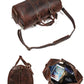 Vintage Crazy Horse Genuine Leather Weekend Carry On Bag